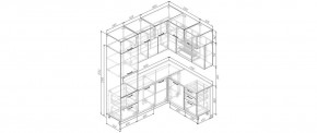Кухонный гарнитур Старое Дерево 2200*1700 (Стол. 38мм) в Шадринске - shadrinsk.mebel24.online | фото 2
