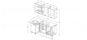 Кухонный гарнитур угловой Дели 1000*1800 (Стол. 26мм) в Шадринске - shadrinsk.mebel24.online | фото 2