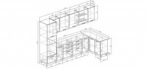 Кухонный гарнитур угловой Капри 3200х1400 (Стол. 26мм) в Шадринске - shadrinsk.mebel24.online | фото 2