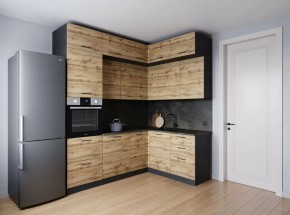 Кухонный гарнитур угловой Крафт 2200*1700 (Стол. 38мм) в Шадринске - shadrinsk.mebel24.online | фото 2