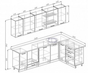 Кухонный гарнитур угловой Пайн 2600х1600 (Стол. 38мм) в Шадринске - shadrinsk.mebel24.online | фото 2