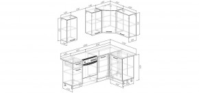 Кухонный гарнитур угловой Смоки 2000*1200 (Стол. 238 мм) в Шадринске - shadrinsk.mebel24.online | фото 2