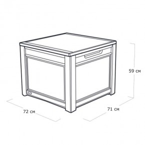 Квадратный сундук Cube Rattan 208 л в Шадринске - shadrinsk.mebel24.online | фото 5