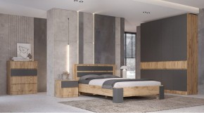 ЛЕНОРА Спальный гарнитур (модульный) графит в Шадринске - shadrinsk.mebel24.online | фото