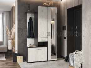 ЛИРА Прихожая ЛДСП (графит/дуб крафт белый) в Шадринске - shadrinsk.mebel24.online | фото