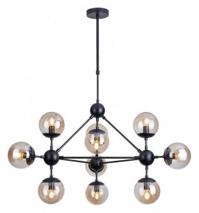 Люстра на штанге Arte Lamp Bolla A1664SP-10BK в Шадринске - shadrinsk.mebel24.online | фото