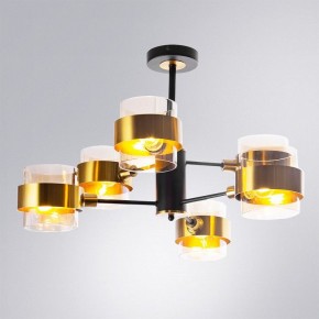 Люстра на штанге Arte Lamp Carlo A8205SP-6BK в Шадринске - shadrinsk.mebel24.online | фото 2