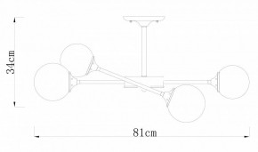 Люстра на штанге Arte Lamp Marco A2703PL-6SG в Шадринске - shadrinsk.mebel24.online | фото 2