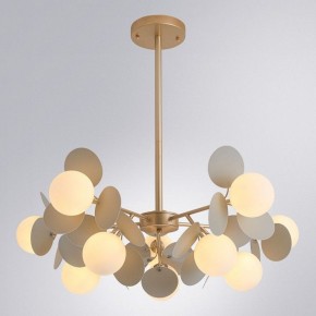 Люстра на штанге Arte Lamp Peacock A1369SP-10GY в Шадринске - shadrinsk.mebel24.online | фото 2