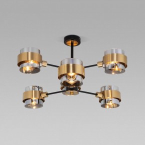 Люстра на штанге Eurosvet Arcada 70127/6 черный/дымчатый в Шадринске - shadrinsk.mebel24.online | фото 2