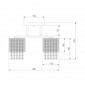Люстра на штанге Eurosvet Bonnie 30137/3 золото в Шадринске - shadrinsk.mebel24.online | фото 4