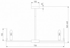 Люстра на штанге Eurosvet Marble 60158/7 латунь в Шадринске - shadrinsk.mebel24.online | фото 2