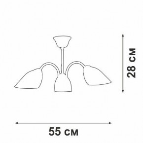 Люстра на штанге Vitaluce V3335 V3335-7/3PL в Шадринске - shadrinsk.mebel24.online | фото 3