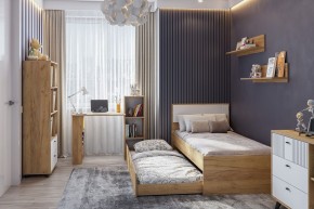 МИЛАН Детская (Дуб Золотой/Белый матовый) в Шадринске - shadrinsk.mebel24.online | фото 47