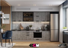 Модульная кухня Пасаденна ателье светлое в Шадринске - shadrinsk.mebel24.online | фото 1