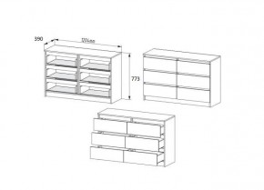 МОРИ МК 1206 Комод (графит) в Шадринске - shadrinsk.mebel24.online | фото 2