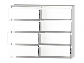 МС "Хилтон" Комод №3 1200 (8 ящ.) белый текстурный в Шадринске - shadrinsk.mebel24.online | фото 3