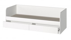 МС "Хилтон" Кровать 0,8 (Белый текстурный) 800*2000 в Шадринске - shadrinsk.mebel24.online | фото