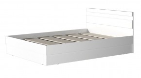 МС "Хилтон" Кровать 1,4 (Белый текстурный) 1400*2000 в Шадринске - shadrinsk.mebel24.online | фото