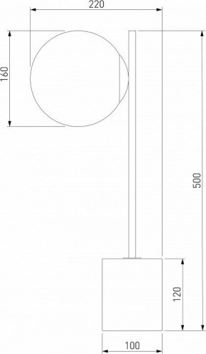 Настольная лампа декоративная Eurosvet Marbella 01157/1 черный в Шадринске - shadrinsk.mebel24.online | фото 3