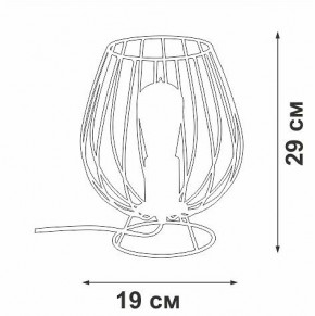 Настольная лампа декоративная Vitaluce V4296 V4296-0/1L в Шадринске - shadrinsk.mebel24.online | фото 3