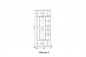 НИКОЛЬ 2 шкаф 2-х створчатый в Шадринске - shadrinsk.mebel24.online | фото 3