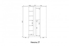 НИКОЛЬ 27 Шкаф угловой в Шадринске - shadrinsk.mebel24.online | фото 2