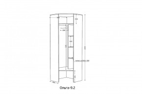 ОЛЬГА 9.2 Шкаф угловой с зеркалом в Шадринске - shadrinsk.mebel24.online | фото 2