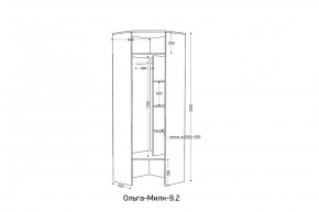 ОЛЬГА-МИЛК 9.2 Шкаф угловой с зеркалом в Шадринске - shadrinsk.mebel24.online | фото 2