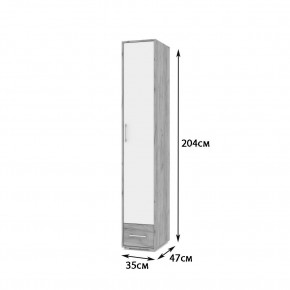 ОЛИВИЯ Детская (модульная) дуб серый/белый в Шадринске - shadrinsk.mebel24.online | фото 12
