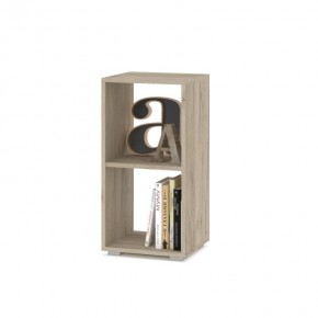 ОЛИВИЯ О52 Стеллаж (дуб крафт серый) в Шадринске - shadrinsk.mebel24.online | фото