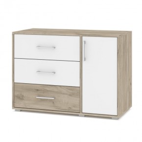 ОЛИВИЯ О63 Комод (дуб серый/белый) в Шадринске - shadrinsk.mebel24.online | фото