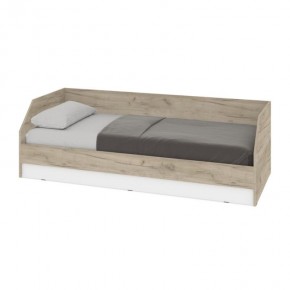 ОЛИВИЯ О81 Кровать (дуб серый/белый) в Шадринске - shadrinsk.mebel24.online | фото