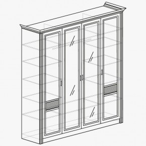 ОРЛЕАН Спальный гарнитур (модульный) ясень белый в Шадринске - shadrinsk.mebel24.online | фото 5