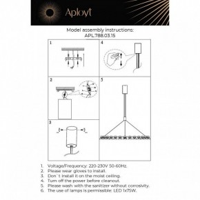 Подвесная люстра Aployt Rezeda APL.788.03.15 в Шадринске - shadrinsk.mebel24.online | фото 13