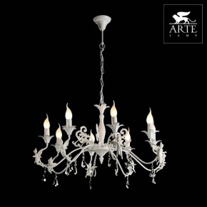 Подвесная люстра Arte Lamp Angelina A5349LM-8WH в Шадринске - shadrinsk.mebel24.online | фото 2