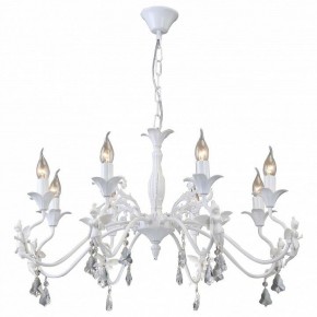 Подвесная люстра Arte Lamp Angelina A5349LM-8WH в Шадринске - shadrinsk.mebel24.online | фото 3