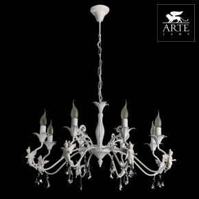 Подвесная люстра Arte Lamp Angelina A5349LM-8WH в Шадринске - shadrinsk.mebel24.online | фото 4