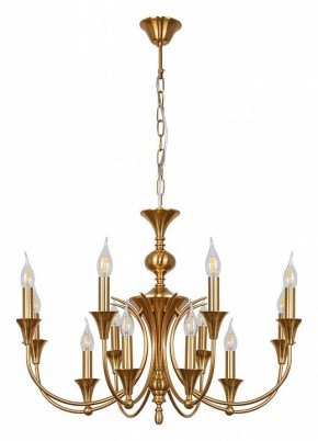 Подвесная люстра Arte Lamp Collinetta A4094LM-12PB в Шадринске - shadrinsk.mebel24.online | фото 2