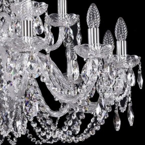 Подвесная люстра Bohemia Ivele Crystal 1402 1402/12+6/300/2d/Ni в Шадринске - shadrinsk.mebel24.online | фото 2