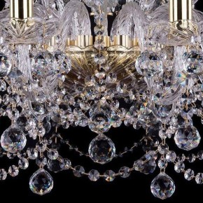Подвесная люстра Bohemia Ivele Crystal 1411 1411/10+5/240/G/Balls в Шадринске - shadrinsk.mebel24.online | фото 3