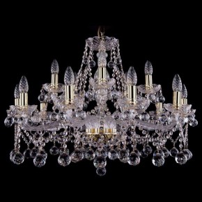 Подвесная люстра Bohemia Ivele Crystal 1413 1413/10+5/300/G/Balls в Шадринске - shadrinsk.mebel24.online | фото
