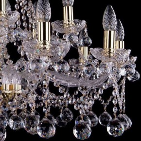 Подвесная люстра Bohemia Ivele Crystal 1413 1413/10+5/300/G/Balls в Шадринске - shadrinsk.mebel24.online | фото 3
