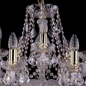 Подвесная люстра Bohemia Ivele Crystal 1413 1413/10+5/300/G/Leafs в Шадринске - shadrinsk.mebel24.online | фото 4