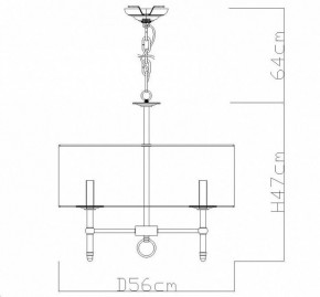 Подвесная люстра Divinare Candela 1162/01 LM-5 в Шадринске - shadrinsk.mebel24.online | фото 4