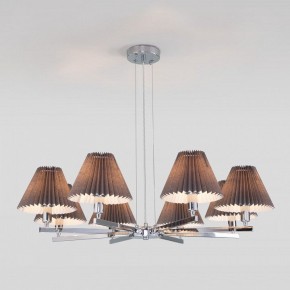 Подвесная люстра Eurosvet Peony 60136/8 хром/графит в Шадринске - shadrinsk.mebel24.online | фото 4