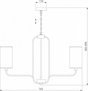 Подвесная люстра Eurosvet Purezza 60128/6 хром в Шадринске - shadrinsk.mebel24.online | фото 4