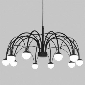 Подвесная люстра Eurosvet Ragno 90034/10 LED черный в Шадринске - shadrinsk.mebel24.online | фото