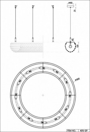 Подвесная люстра Favourite Monilibus 4015-12P в Шадринске - shadrinsk.mebel24.online | фото 5
