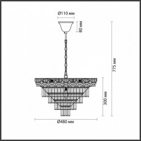 Подвесная люстра Lumion Esme 5233/8 в Шадринске - shadrinsk.mebel24.online | фото 4